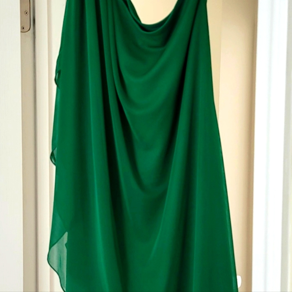 Size L green Sweet Storm off the shoulder dress